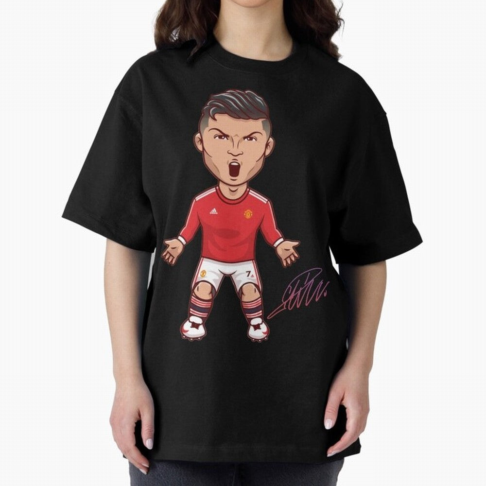 Cristiano Ronaldo CR7 Signature Oversized T-Shirt Back Your Heroes with FIFA World Cup 2026 Group Stage for Fans of Neymar and England and Germany, Bringing Stadium Memories, Football Loyalty, International Chants and Championship Tradition;