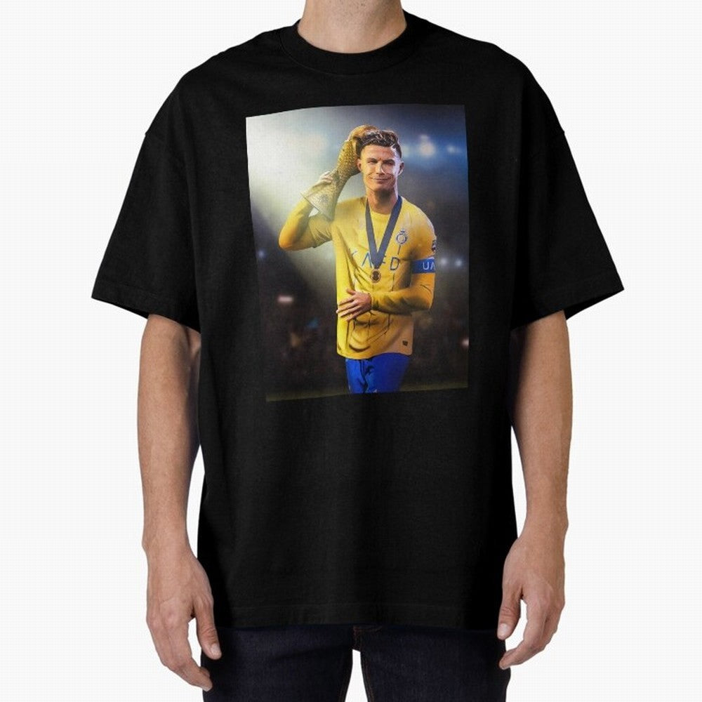 Cristiano Ronaldo Active( Oversized T-Shirt Honor the Football Icons of Global Football Passion for FIFA World Cup 2026, Celebrating Neymar, Haaland and Cristiano Ronaldo, Argentina, Goal Celebration Energy, Supporter Heritage, Football Icons and