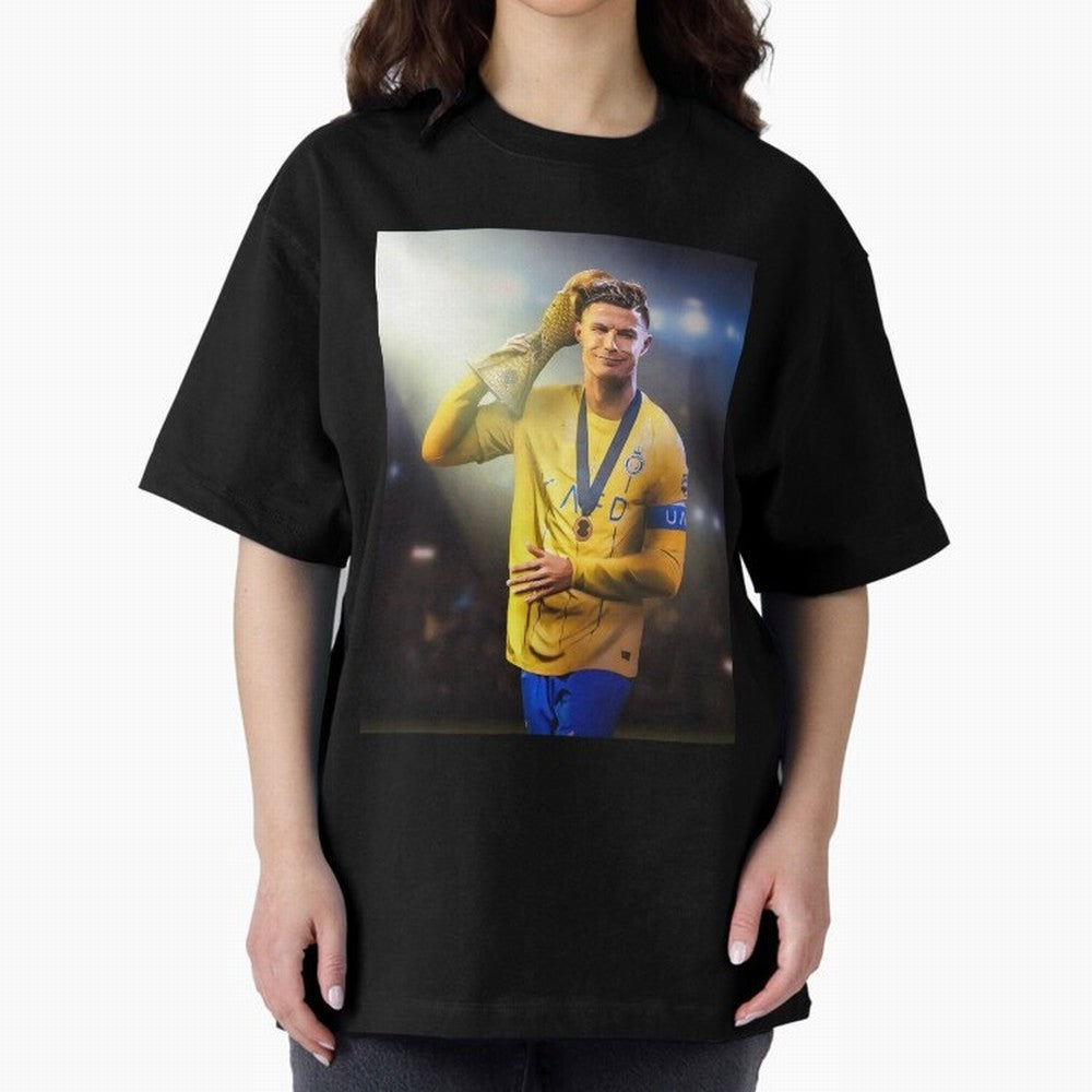 Cristiano Ronaldo Active( Oversized T-Shirt Honor the Football Icons of Global Football Passion for FIFA World Cup 2026, Celebrating Neymar, Haaland and Cristiano Ronaldo, Argentina, Goal Celebration Energy, Supporter Heritage, Football Icons and