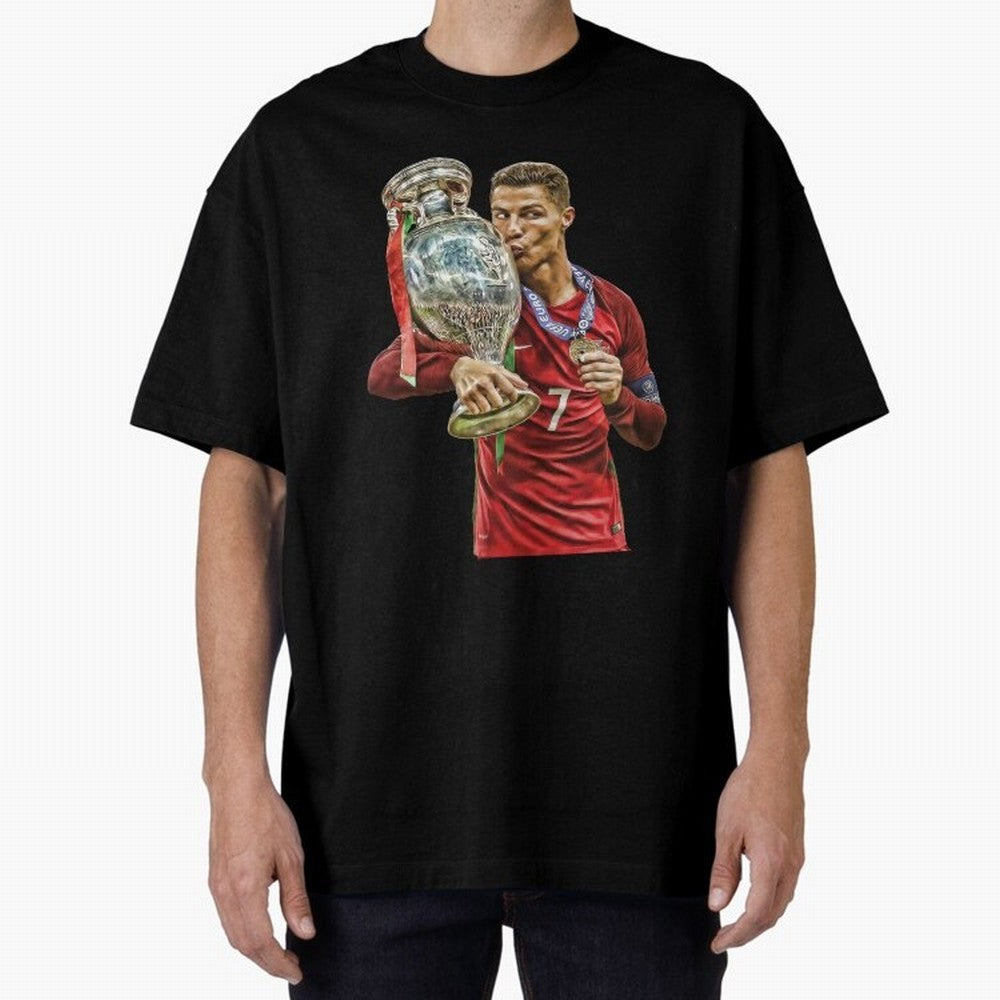 Cristiano Ronaldo Oversized T-Shirt Fuel the Hype around FIFA World Cup 2026 Filled with Messi, CR7 and Mbappe, England Energy, Fan Favorite Moments, National Team Passion, Big Match Drama and Soccer History; Perfect for People Who Love Argentina,