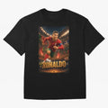 Ronaldo Oversized T-Shirt Join Supporters Worldwide for FIFA World Cup 2026 USA Canada Mexico for Fans of CR7 and Messi and England, Bringing Goal Celebration Energy, Supporter Heritage, Football Icons and Worldwide Tournament Joy; Ideal for