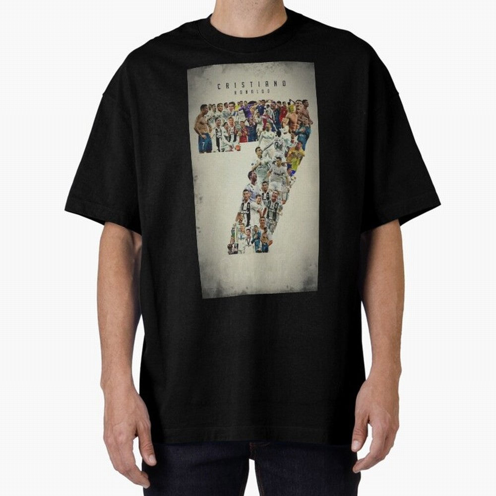 Cristiano Ronaldo Oversized T-Shirt Feel the Heartbeat of FIFA World Cup 2026 Group Stage for Fans of CR7 and Messi and Argentina and Brazil, Bringing Stadium Memories, Football Loyalty, International Chants and Championship Tradition; Ideal for