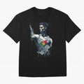 Cristiano Ronaldo splash art Oversized T-Shirt Celebrate Golden Goal Energy in Global Football Passion for FIFA World Cup 2026, Highlighting Mbappe, Spain and Netherlands, Retro Football Energy, Iconic Rivalries, Trophy Chase Drama and Stadium
