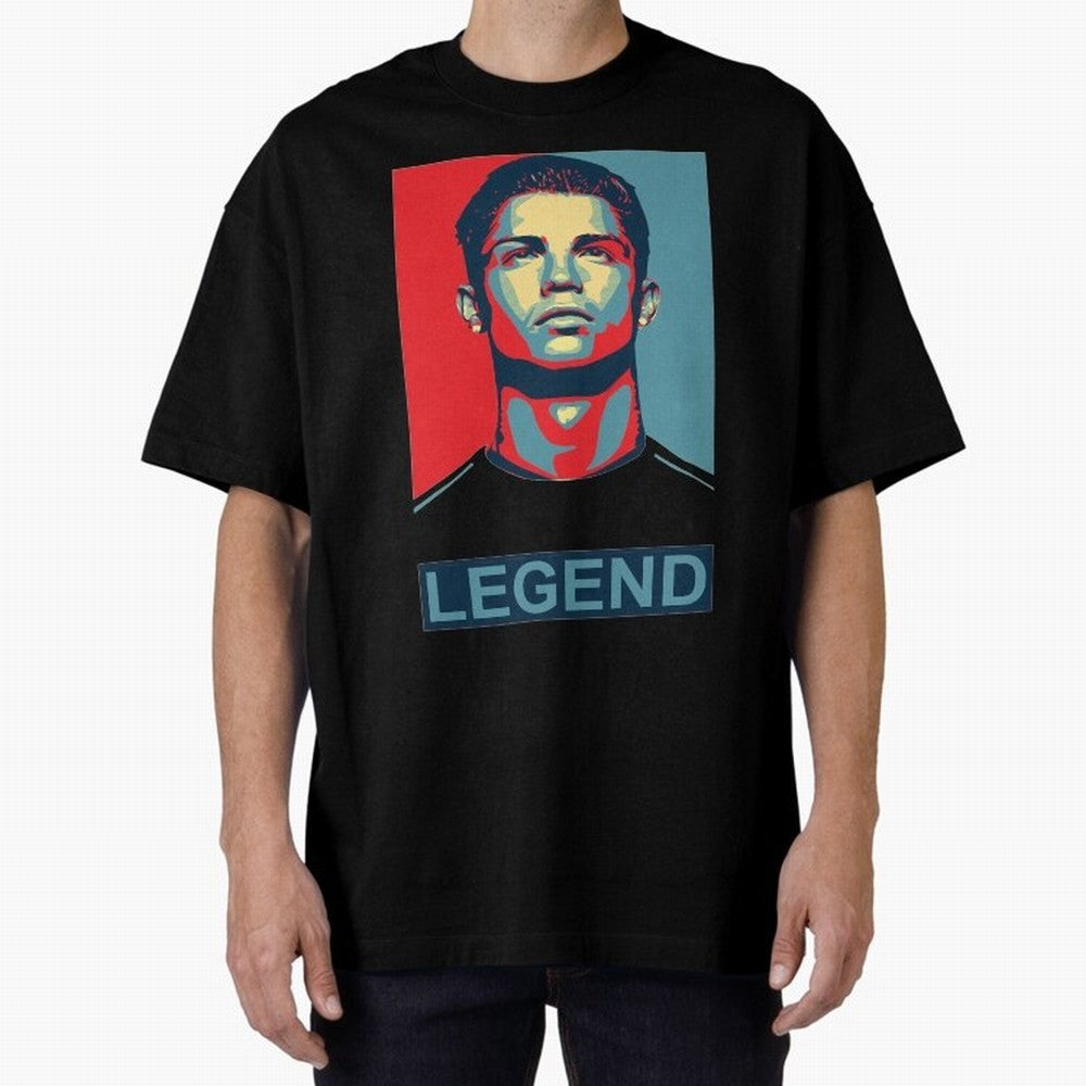 cristiano ronaldo legend Oversized T-Shirt Fuel Your Fan Pride for Global Football Passion for FIFA World Cup 2026 Group Stage, Featuring Haaland, Portugal, Champion Mindset, Group Stage Buzz, Knockout Tension and Passionate Fan Culture; Made for