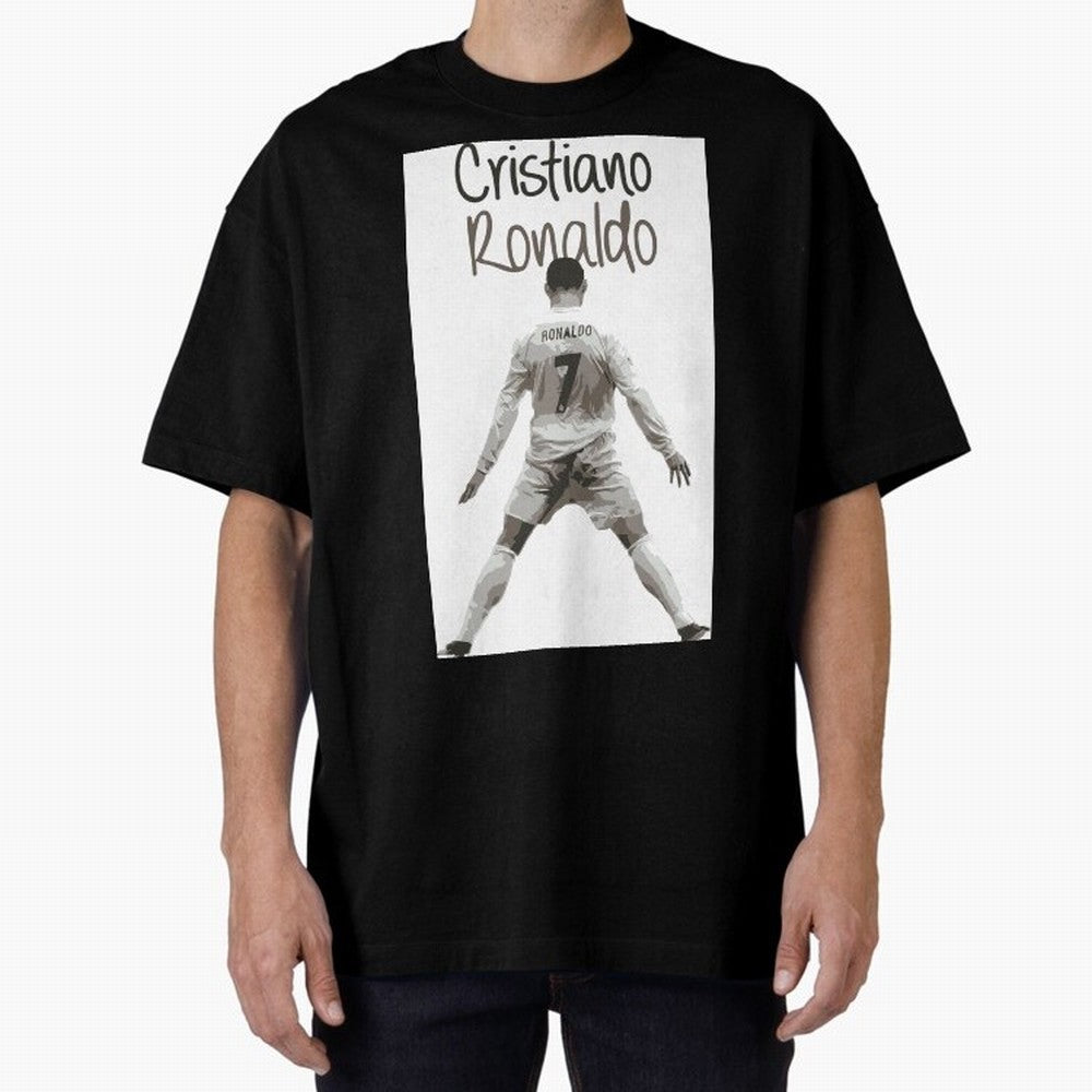 Cristiano Ronaldo Celebration Oversized T-Shirt Follow the Road to the FIFA World Cup 2026 USA Canada Mexico Journey through Neymar Highlights, Brazil, Portugal and Argentina Pride, Fan Favorite Moments, National Team Passion, Big Match Drama and