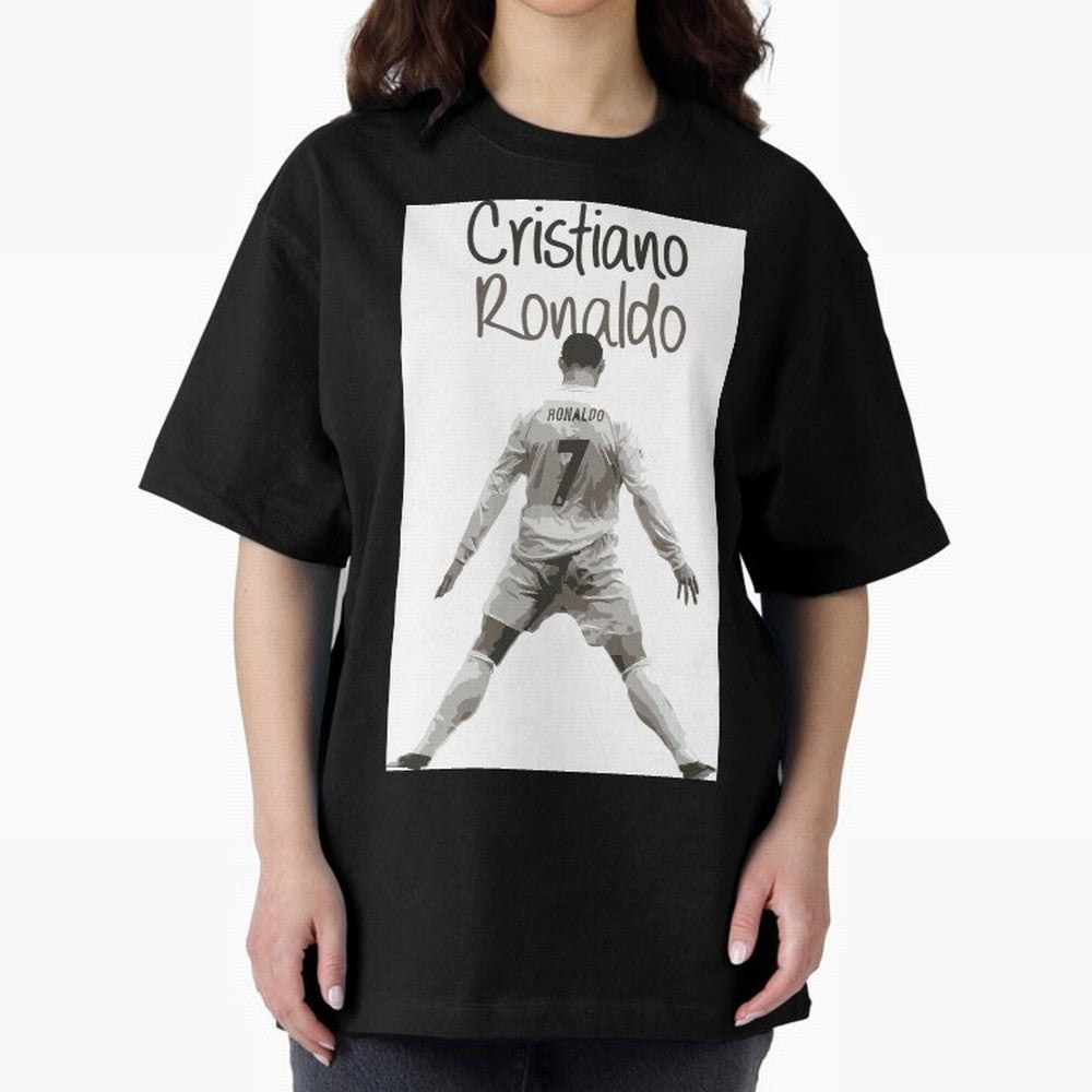 Cristiano Ronaldo Celebration Oversized T-Shirt Follow the Road to the FIFA World Cup 2026 USA Canada Mexico Journey through Neymar Highlights, Brazil, Portugal and Argentina Pride, Fan Favorite Moments, National Team Passion, Big Match Drama and