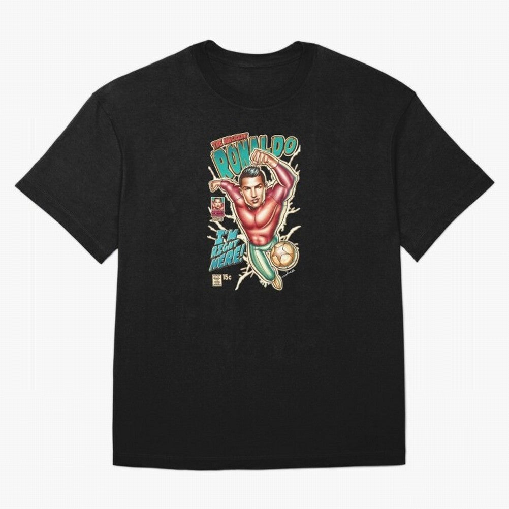 The Machine Ronaldo Oversized T-Shirt Honor Football Greatness during FIFA World Cup 2026 USA Canada Mexico for Fans of Haaland and England, Bringing Stadium Chants, National Pride, Trophy Dreams and Unforgettable Football Memories; Made for Die