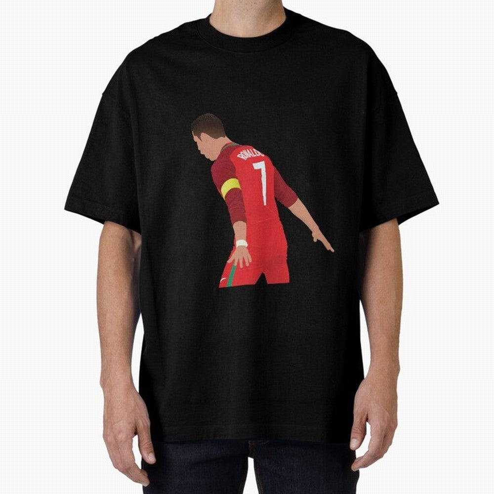 Cristiano Ronaldo - Portugal Oversized T-Shirt Cheer for Match Day Hype around FIFA World Cup 2026, Neymar, Haaland and Cristiano Ronaldo, Spain and Netherlands, Soccer Culture, Superstar Moments, National Team Dreams and Competitive Fire; Made for