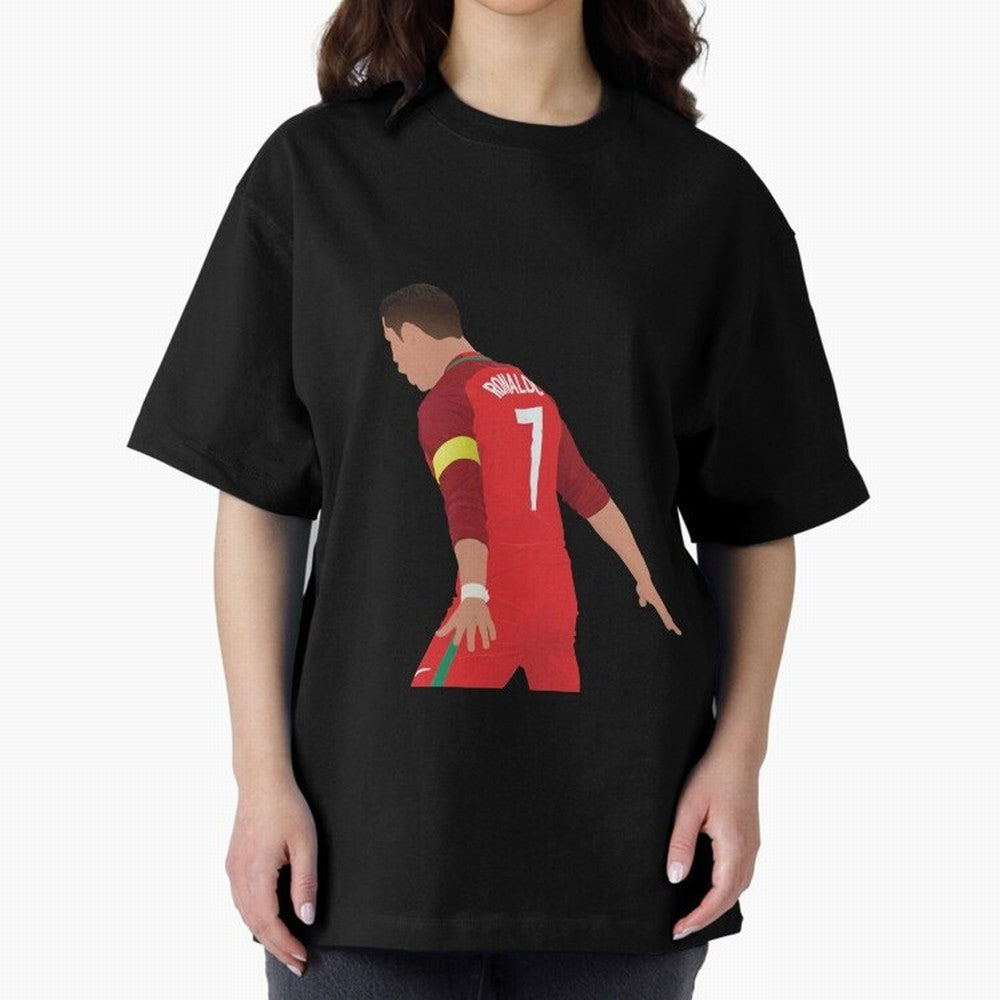 Cristiano Ronaldo - Portugal Oversized T-Shirt Cheer for Match Day Hype around FIFA World Cup 2026, Neymar, Haaland and Cristiano Ronaldo, Spain and Netherlands, Soccer Culture, Superstar Moments, National Team Dreams and Competitive Fire; Made for