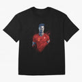 Cristiano Ronaldo splash art Oversized T-Shirt Live the Energy of FIFA World Cup 2026 Group Stage Spirit, Celebrating Brazil, Portugal and Argentina, Haaland and Mbappe, Stadium Chants, National Pride, Trophy Dreams and Unforgettable Football