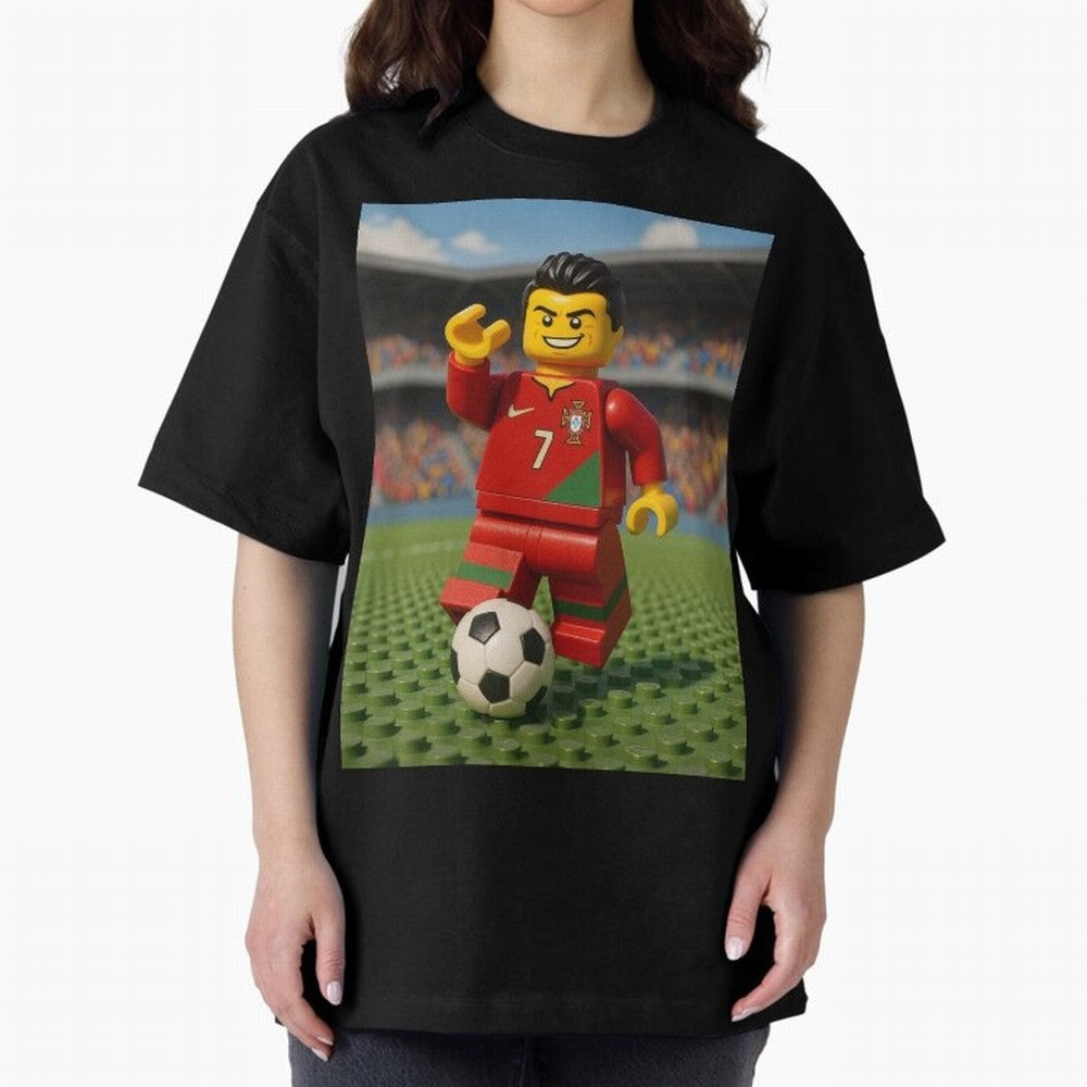 Block CR7 Oversized T-Shirt Make the Season About FIFA World Cup 2026 USA Canada Mexico Capturing CR7, France Energy, Football Festival Excitement, Trophy Ambitions, Country Rivalries and Star Player Buzz; Great for Supporters Who Love Legendary