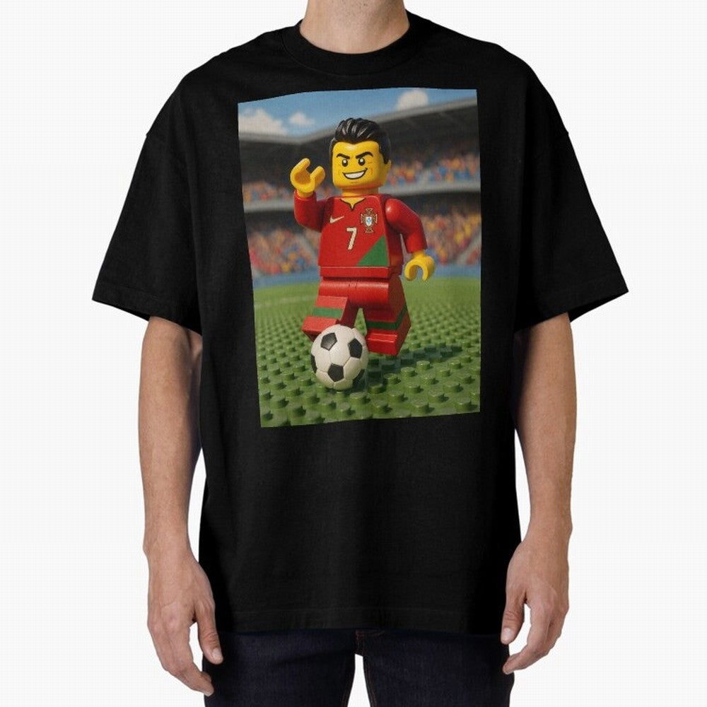 Block CR7 Oversized T-Shirt Make the Season About FIFA World Cup 2026 USA Canada Mexico Capturing CR7, France Energy, Football Festival Excitement, Trophy Ambitions, Country Rivalries and Star Player Buzz; Great for Supporters Who Love Legendary