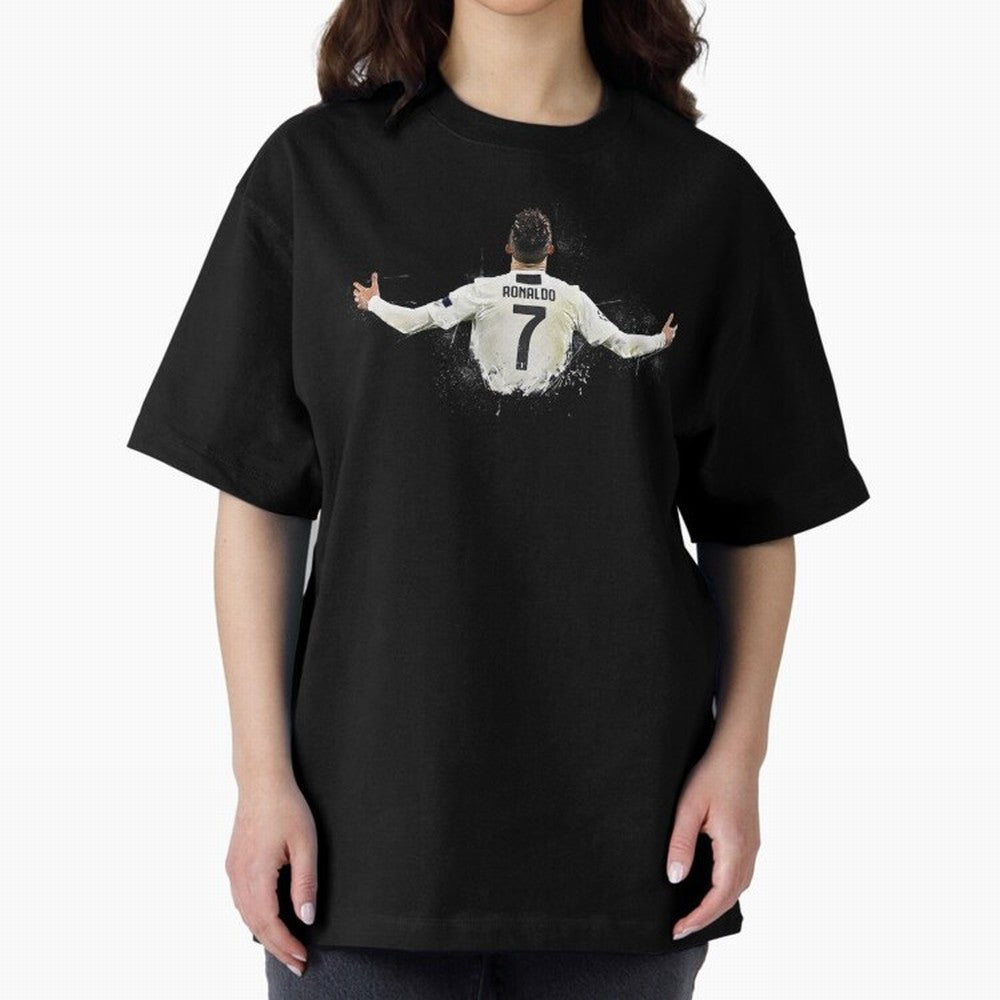 Cristiano Ronaldo Juventus Abstract Paintings Oversized T-Shirt Fuel the Hype around Match Day Hype around FIFA World Cup 2026 Group Stage, Mbappe, England and Germany, Classic Soccer Heritage, Championship Pressure, Fan Loyalty and International