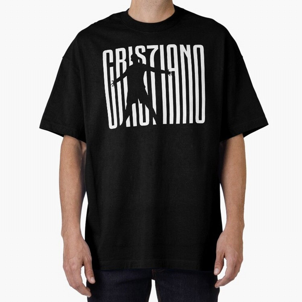 Cristiano ronaldo Oversized T-Shirt Celebrate Football Dreams Across FIFA World Cup 2026 Group Stage for Fans of Messi, Neymar and Mbappe and Spain and Netherlands, Bringing Sports Nostalgia, International Competition, Famous Players and