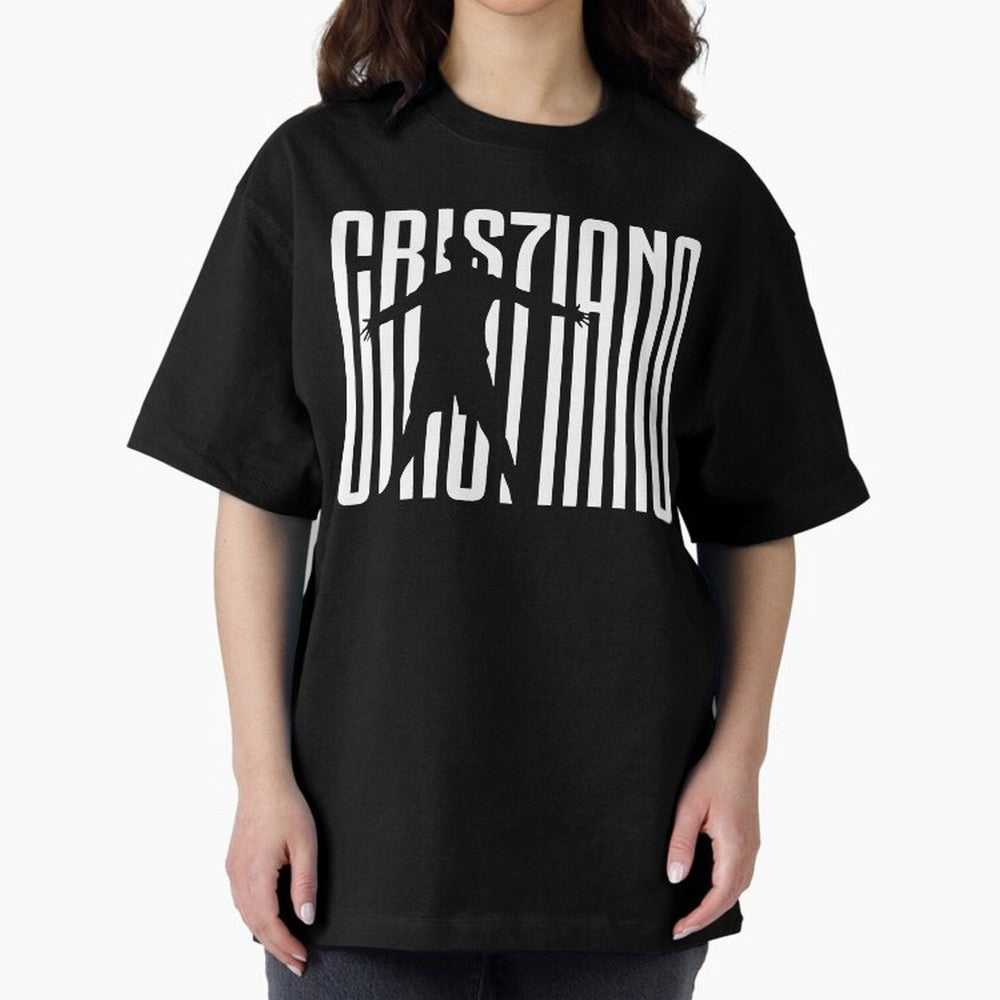 Cristiano ronaldo Oversized T-Shirt Celebrate Football Dreams Across FIFA World Cup 2026 Group Stage for Fans of Messi, Neymar and Mbappe and Spain and Netherlands, Bringing Sports Nostalgia, International Competition, Famous Players and