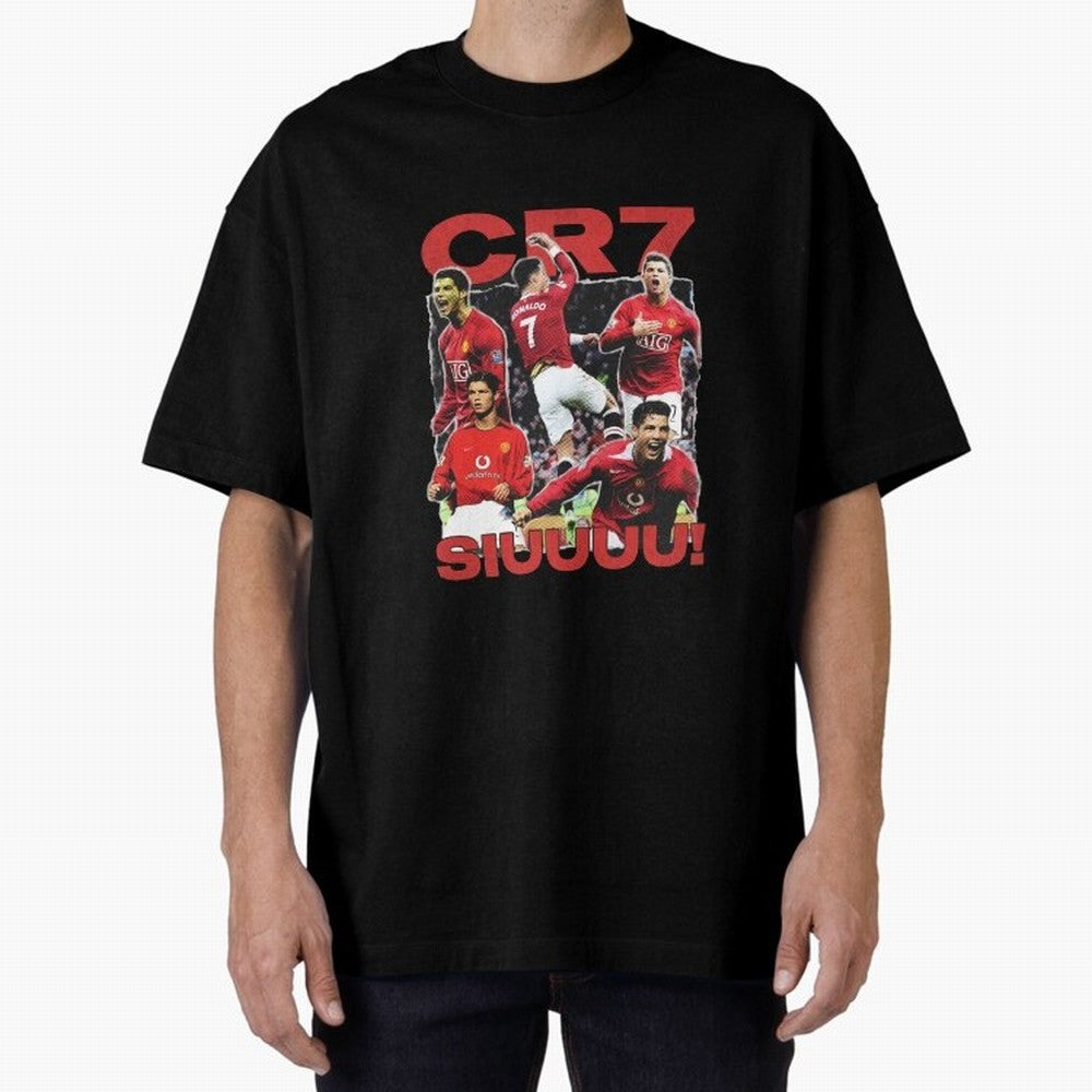 Retro Cristiano Ronaldo Manchester United Oversized T-Shirt Keep Football History Alive during FIFA World Cup 2026 for Fans of Messi and Argentina, France and Brazil, Bringing Champion Mindset, Group Stage Buzz, Knockout Tension and Passionate Fan