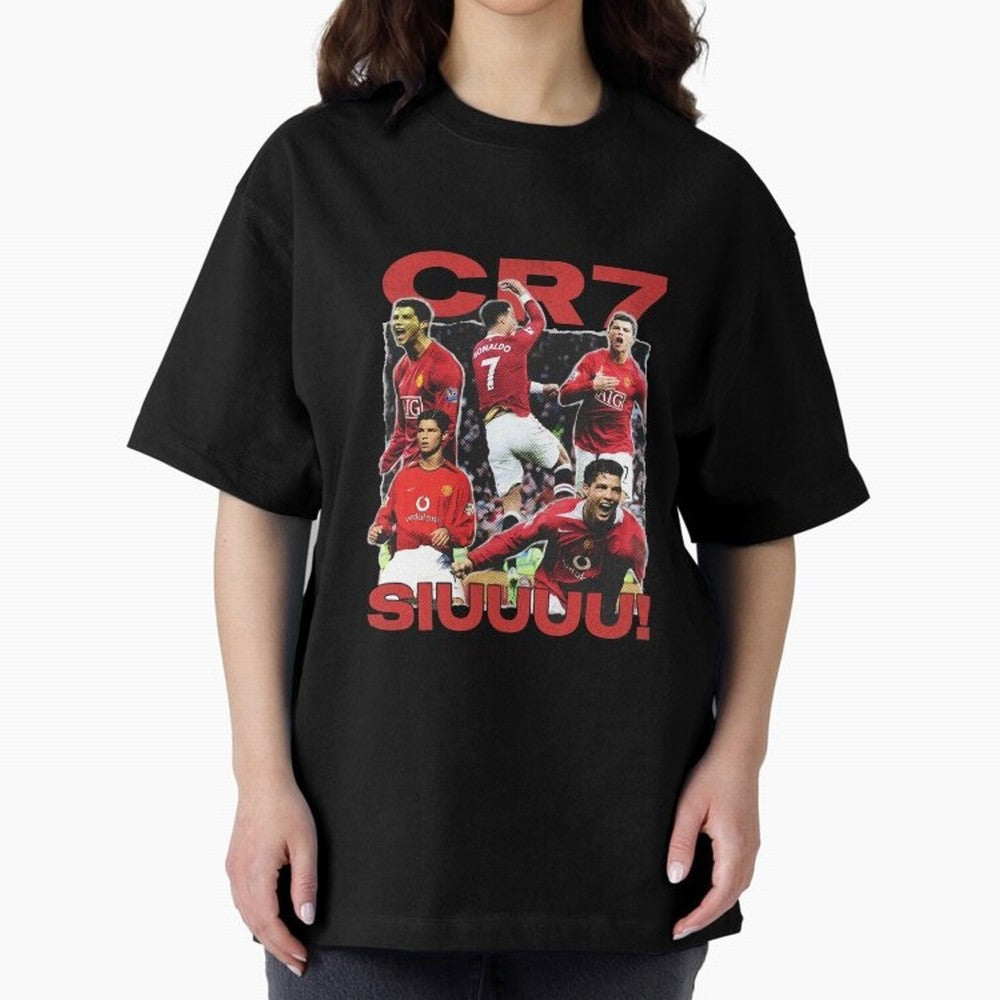 Retro Cristiano Ronaldo Manchester United Oversized T-Shirt Keep Football History Alive during FIFA World Cup 2026 for Fans of Messi and Argentina, France and Brazil, Bringing Champion Mindset, Group Stage Buzz, Knockout Tension and Passionate Fan