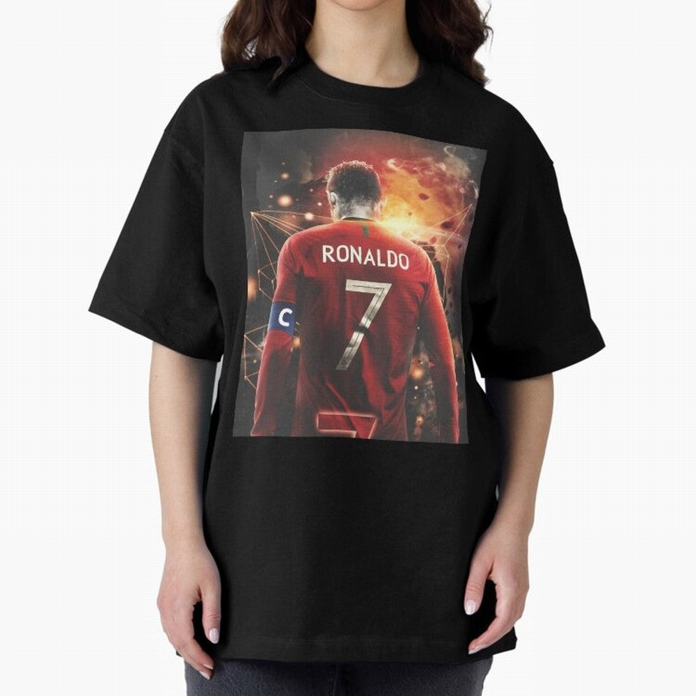 Cristiano Ronaldo Art iPad Case _amp_ Skin Oversized T-Shirt Turn Football Passion into FIFA World Cup 2026 USA Canada Mexico Spirit, with Brazil, Portugal and Argentina, Haaland, Stadium Memories, Football Loyalty, International Chants and