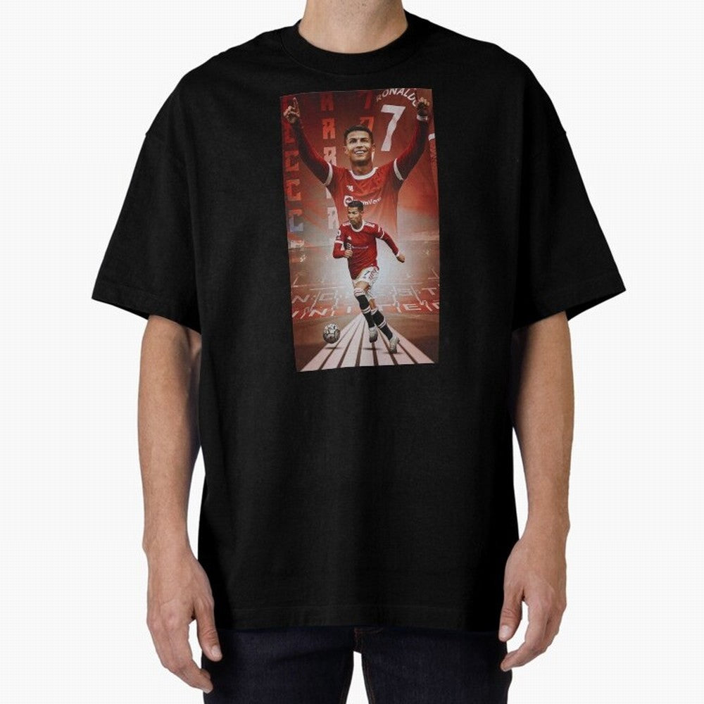 Cristiano Ronaldo Manchester Home 202122 , Ronaldo Gifts, Ronaldo Best Selling , Ronaldo Top Items Oversized T-Shirt Bring World Football Passion into the FIFA World Cup 2026 Journey through Neymar, Haaland and Cristiano Ronaldo Highlights, Germany