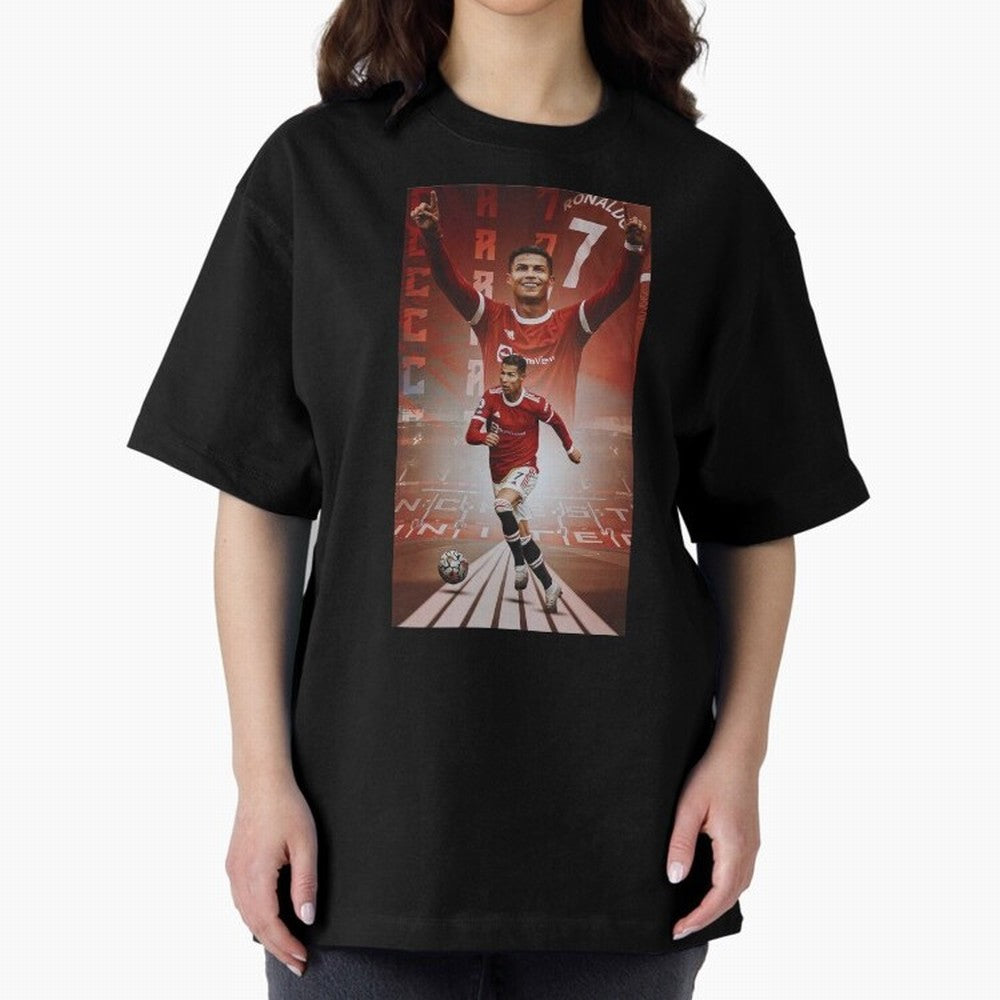 Cristiano Ronaldo Manchester Home 202122 , Ronaldo Gifts, Ronaldo Best Selling , Ronaldo Top Items Oversized T-Shirt Bring World Football Passion into the FIFA World Cup 2026 Journey through Neymar, Haaland and Cristiano Ronaldo Highlights, Germany