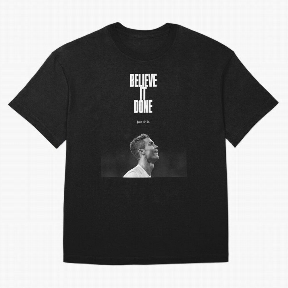CRISTIANO RONALDO BELIVE IT DONE Oversized T-Shirt Upgrade Match Day Hype around FIFA World Cup 2026 USA Canada Mexico, CR7 and Messi, Spain and Netherlands, Tournament Hype, Historic Matchups, Family Viewing Parties and Global Sports Pride;