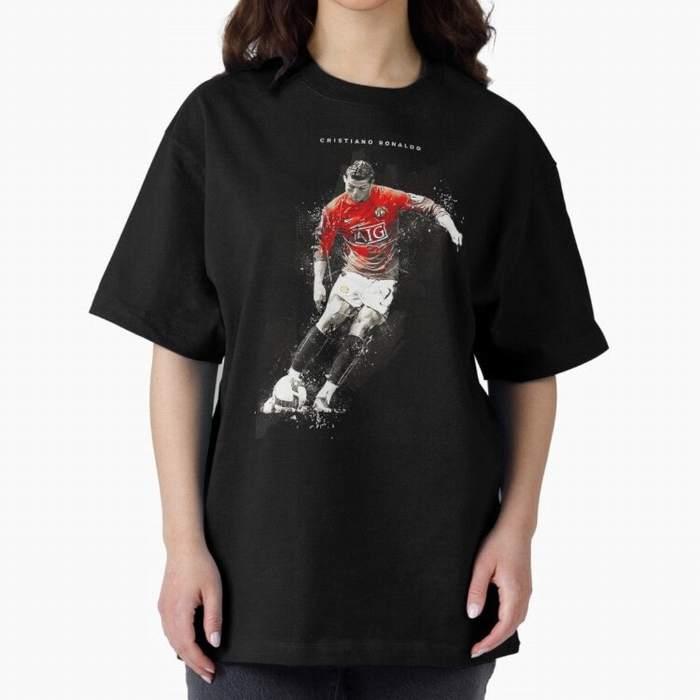 Cristiano Ronaldo CR7 Skills Manchester 202122,Ronaldo Gifts, Ronaldo Best Selling , Ronaldo Top It Oversized T-Shirt Celebrate Fan Culture around Global Football Passion for FIFA World Cup 2026 Group Stage, Capturing Messi and Cristiano Ronaldo,