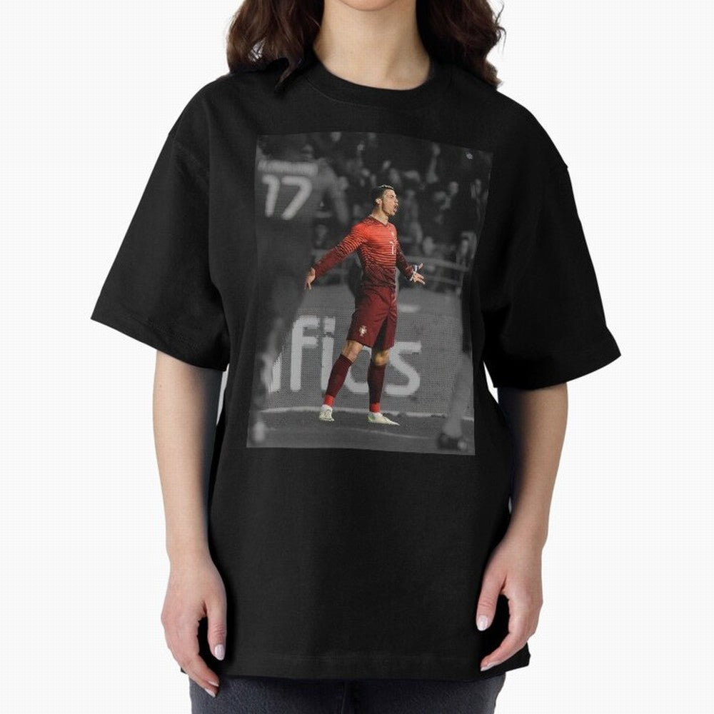 Cristiano Ronaldo Siuuuuuu,Ronaldo Gifts, Ronaldo Best Selling , Ronaldo Top Items Oversized T-Shirt Honor Match Day Hype around FIFA World Cup 2026 USA Canada Mexico, Haaland, France and Portugal, Fan Favorite Moments, National Team Passion, Big