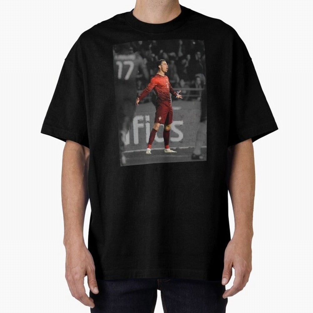 Cristiano Ronaldo Siuuuuuu,Ronaldo Gifts, Ronaldo Best Selling , Ronaldo Top Items Oversized T-Shirt Honor Match Day Hype around FIFA World Cup 2026 USA Canada Mexico, Haaland, France and Portugal, Fan Favorite Moments, National Team Passion, Big