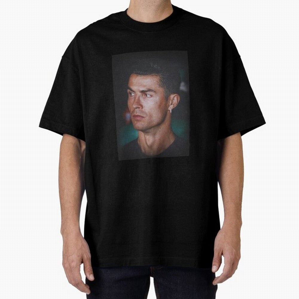 Cristiano Ronaldo Oversized T-Shirt Join the Global Buzz around Match Day Hype around FIFA World Cup 2026, Messi and Cristiano Ronaldo, England, France and Netherlands, Retro Football Energy, Iconic Rivalries, Trophy Chase Drama and Stadium