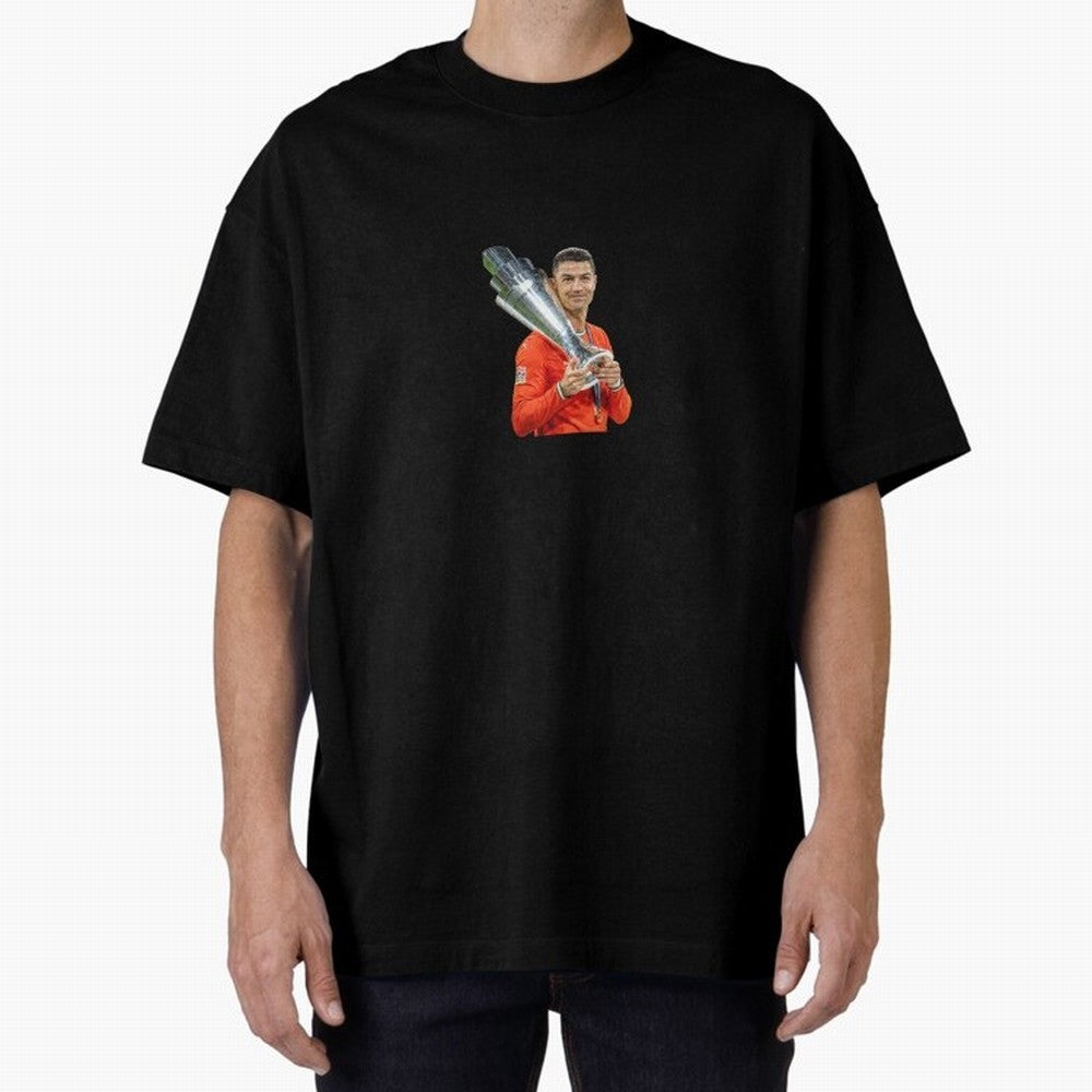 CR7 - Portugal Oversized T-Shirt Join FIFA World Cup 2026 USA Canada Mexico Spirit, with Portugal, Spain and Germany, Neymar, Vintage Soccer Flavor, Modern Football Stars, National Flags and Final Night Emotion; Created for Match Day Parties,