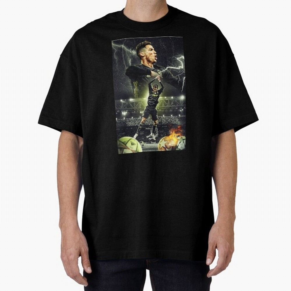 Ronaldo Illustration iPhone Case Oversized T-Shirt Follow Every Goal of FIFA World Cup 2026 Group Stage Celebrating Cristiano Ronaldo, France Energy, Classic Soccer Heritage, Championship Pressure, Fan Loyalty and International Pride; Made for Die