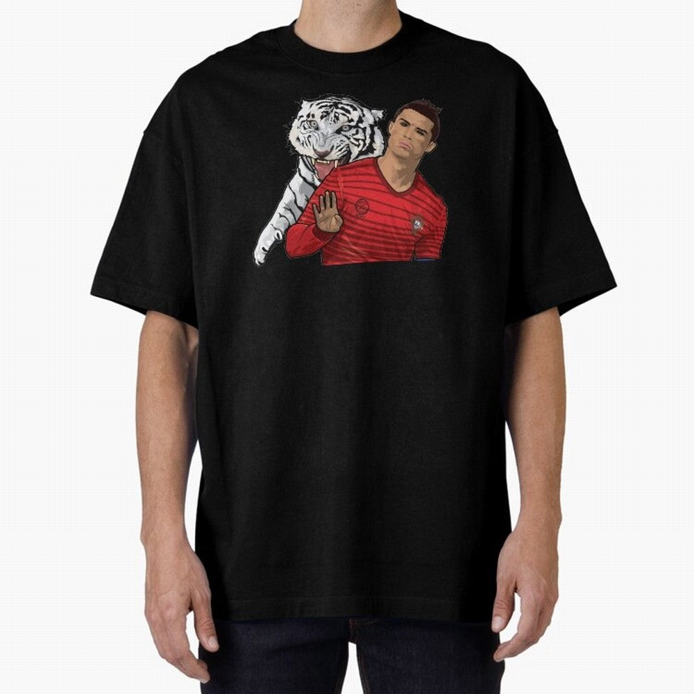 Cristiano Ronaldo Oversized T-Shirt Enjoy the FIFA World Cup 2026 Group Stage Journey through Cristiano Ronaldo Highlights, Netherlands Pride, Football Festival Excitement, Trophy Ambitions, Country Rivalries and Star Player Buzz; Made for Die Hard
