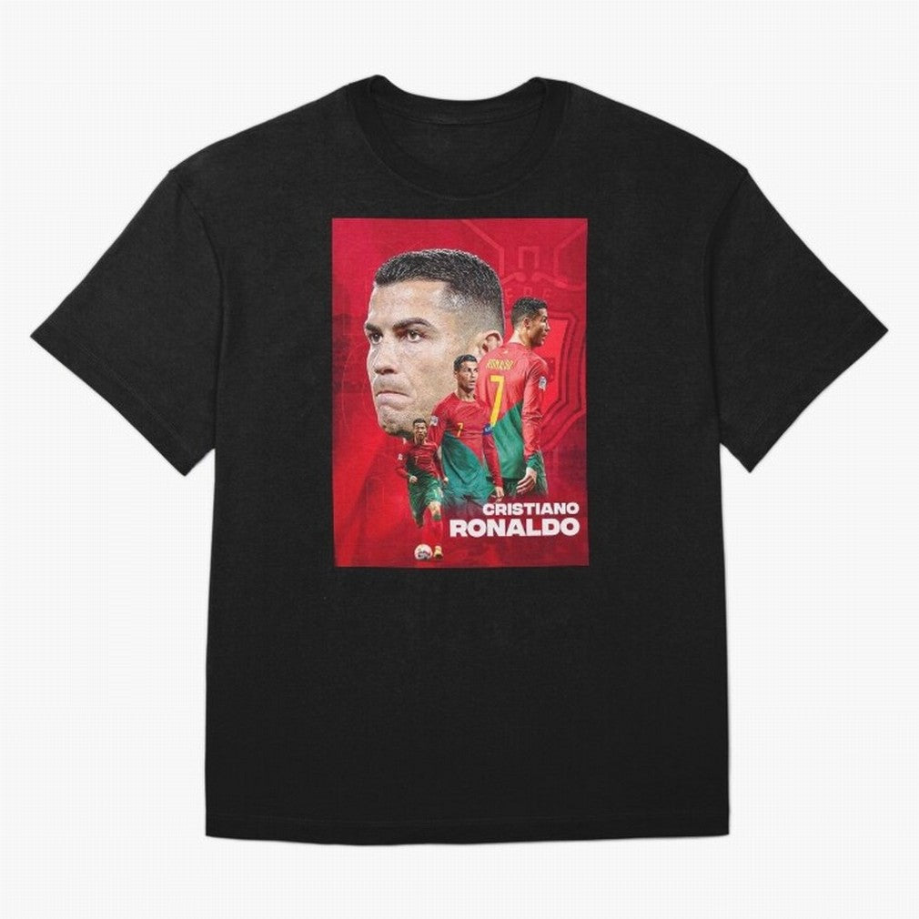 CRISTIANO RONALDO WORLD CUP 2022 Oversized T-Shirt Mark FIFA World Cup 2026 Spirit, Inspired by Brazil, Portugal and Argentina, Haaland, Classic Soccer Heritage, Championship Pressure, Fan Loyalty and International Pride; Made for Die Hard
