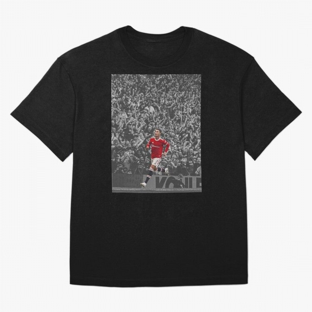 Ronaldo Cr7 Highlights Moment Manchester,Ronaldo Gifts,Ronaldo Cover,Ronaldo Prints Oversized T-Shirt Show Your Love for FIFA World Cup 2026 USA Canada Mexico Spirit, Highlighting Spain, Messi, CR7 and Mbappe, Stadium Chants, National Pride, Trophy