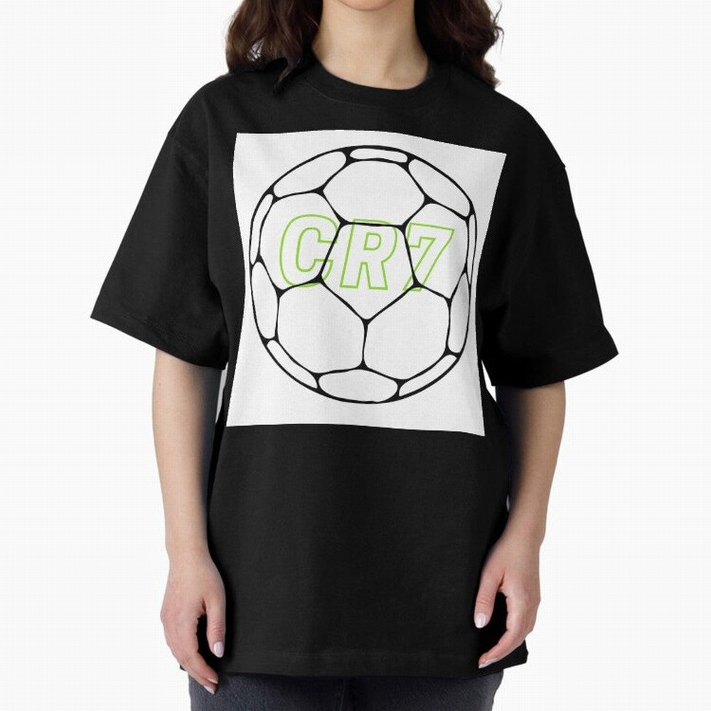 Cristiano Ronaldo ( CR7 ) Oversized T-Shirt Join Supporters Worldwide for Match Day Hype around FIFA World Cup 2026 Group Stage, Cristiano Ronaldo, Argentina and Brazil, Goal Celebration Energy, Supporter Heritage, Football Icons and Worldwide