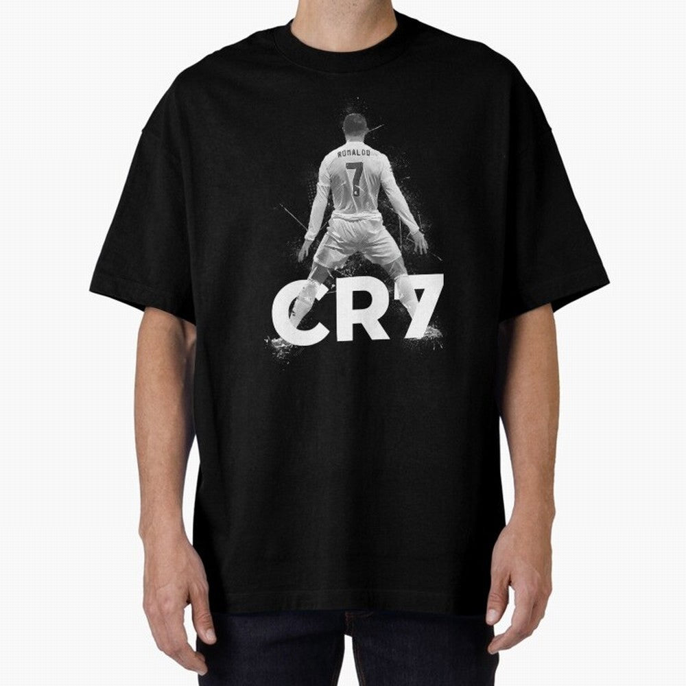 Cristiano Ronaldo CR7 Oversized T-Shirt Keep the Legacy of the FIFA World Cup 2026 Journey through Haaland and Mbappe Highlights, England and Germany Pride, Football Passion, Legendary Performances, Festival Vibes and Supporter Community; Perfect