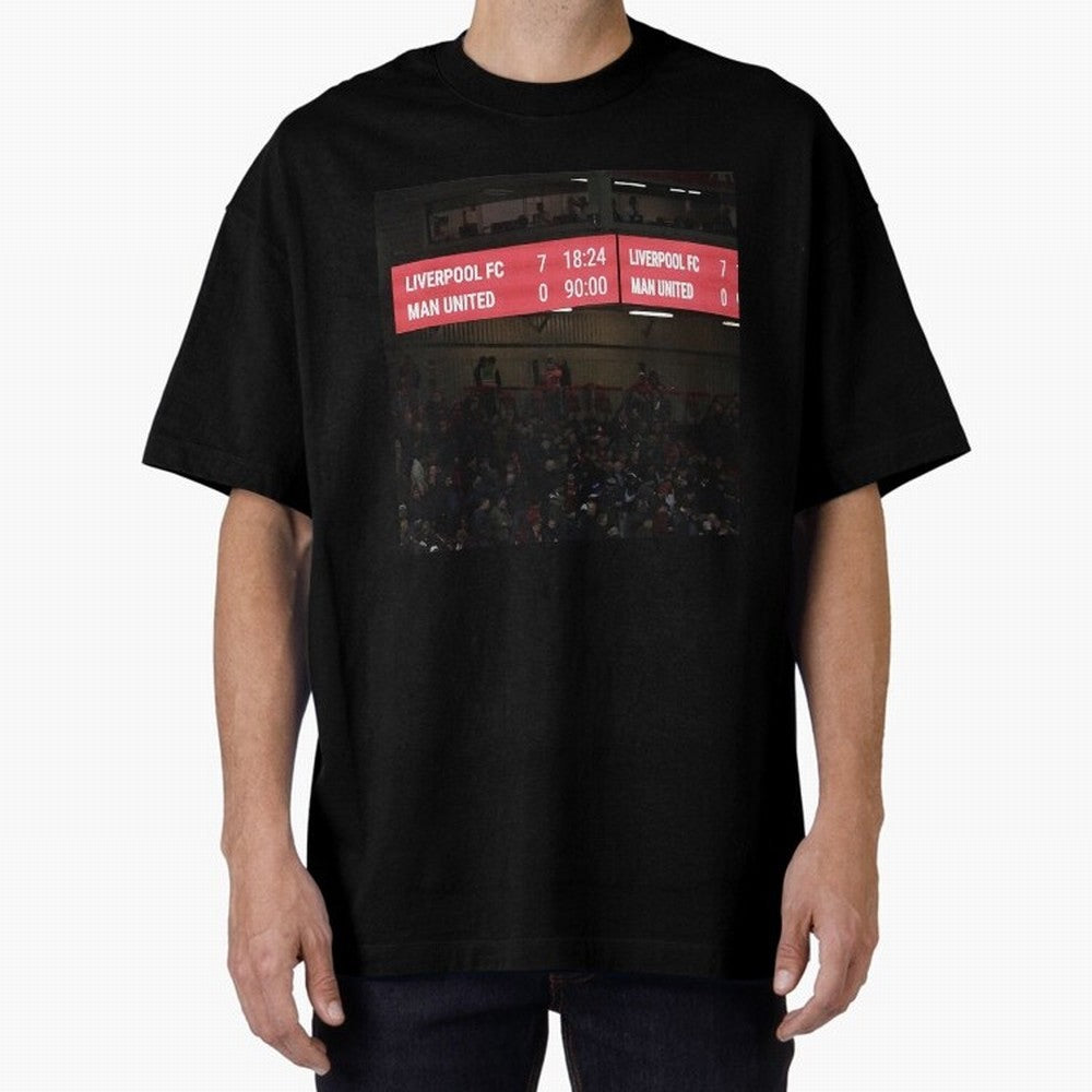 Liverpool 7 - 0 Manchester United Oversized T-Shirt Join Global Football Passion for FIFA World Cup 2026 USA Canada Mexico, Built around Messi, England, Football History, Final Match Energy, Crowd Noise and Once in a Lifetime Moments; Great for