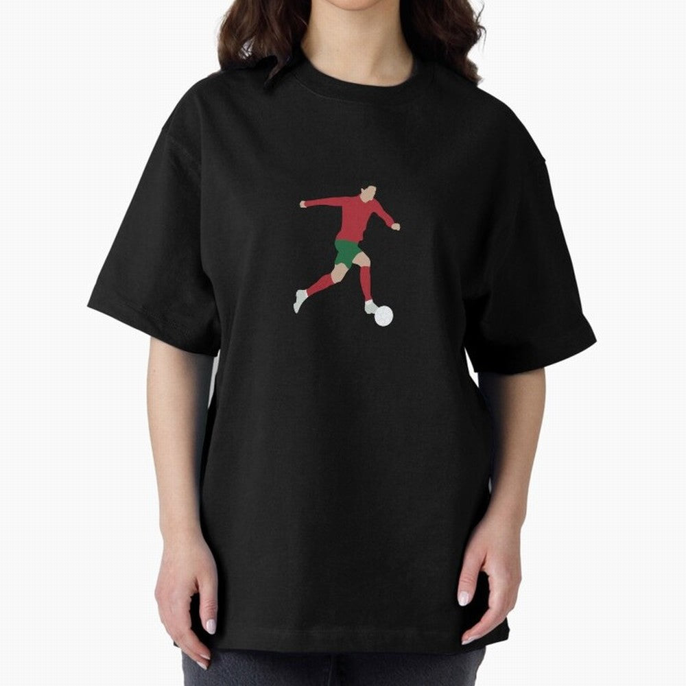 Cristiano Ronaldo Oversized T-Shirt Support Your Favorite Stars during FIFA World Cup 2026 for Fans of Messi and Cristiano Ronaldo and Brazil, Portugal and Argentina, Bringing Goal Celebration Energy, Supporter Heritage, Football Icons and