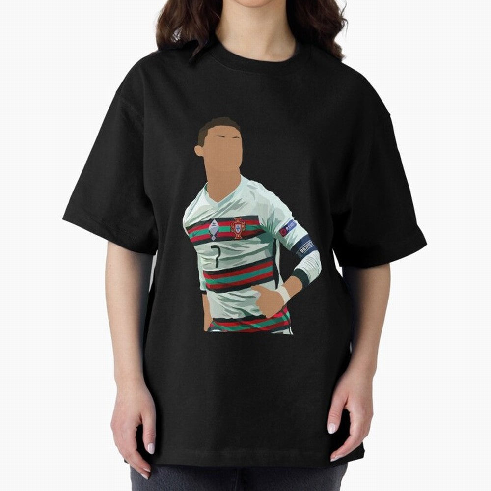 Cristiano Ronaldo Portugal Oversized T-Shirt Turn Football Passion into the FIFA World Cup 2026 USA Canada Mexico Journey through Haaland Highlights, England Pride, Game Day Rituals, Football Legends, Country Pride and the Road to the Final;