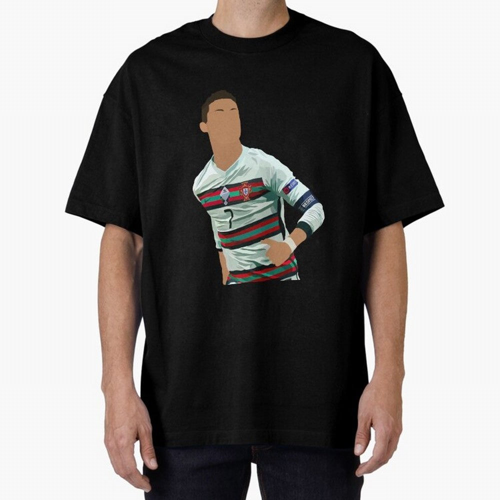 Cristiano Ronaldo Portugal Oversized T-Shirt Turn Football Passion into the FIFA World Cup 2026 USA Canada Mexico Journey through Haaland Highlights, England Pride, Game Day Rituals, Football Legends, Country Pride and the Road to the Final;