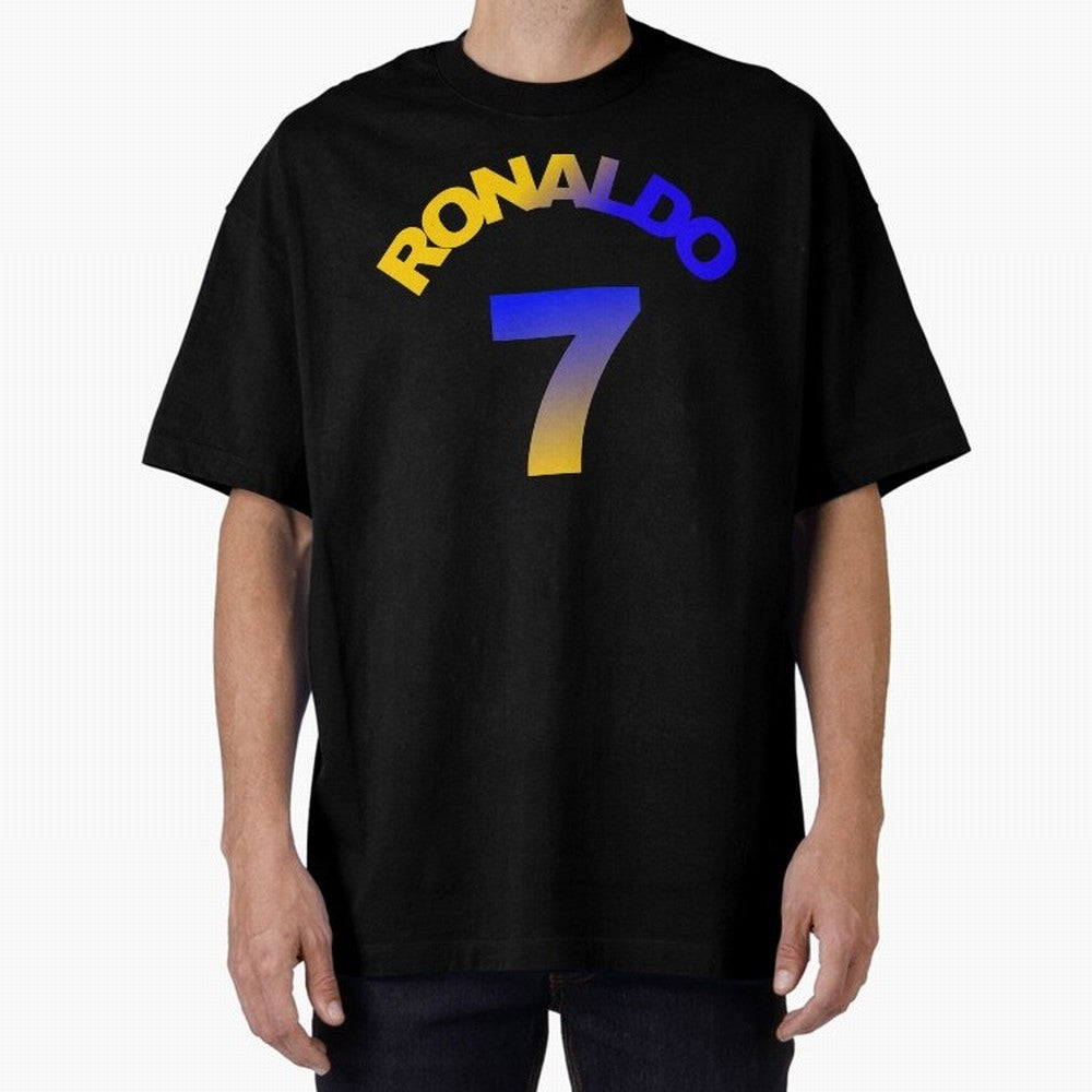 Cristiano Ronaldo Manchester United Oversized T-Shirt Celebrate the Road through FIFA World Cup 2026 Spirit, Celebrating England, France and Netherlands, Haaland, Football History, Final Match Energy, Crowd Noise and Once in a Lifetime Moments;