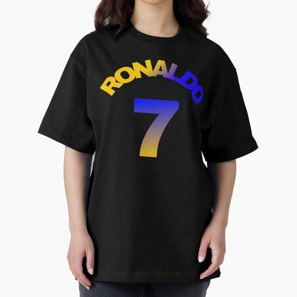 Cristiano Ronaldo Manchester United Oversized T-Shirt Celebrate the Road through FIFA World Cup 2026 Spirit, Celebrating England, France and Netherlands, Haaland, Football History, Final Match Energy, Crowd Noise and Once in a Lifetime Moments;