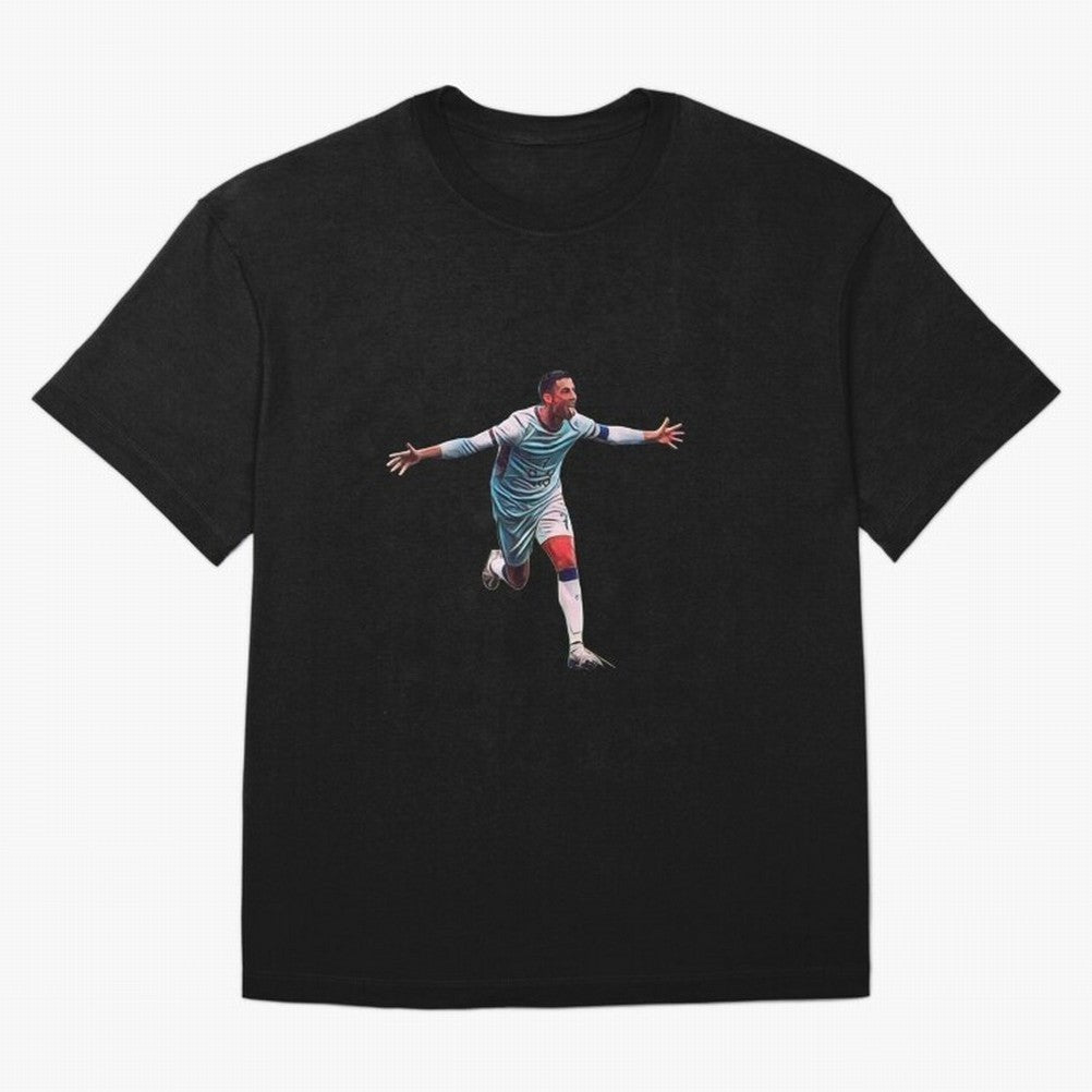 other celebration from the goat Oversized T-Shirt Build FIFA World Cup 2026 Group Stage for Fans of Cristiano Ronaldo and England and Germany, Bringing Vintage Soccer Flavor, Modern Football Stars, National Flags and Final Night Emotion; Built for