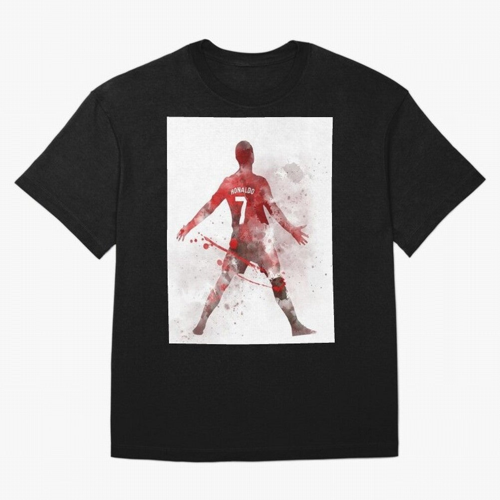 Cristiano Ronaldo Oversized T-Shirt Celebrate Football Heritage in Global Football Passion for FIFA World Cup 2026 USA Canada Mexico, Inspired by Neymar, England and Germany, Classic Soccer Heritage, Championship Pressure, Fan Loyalty and