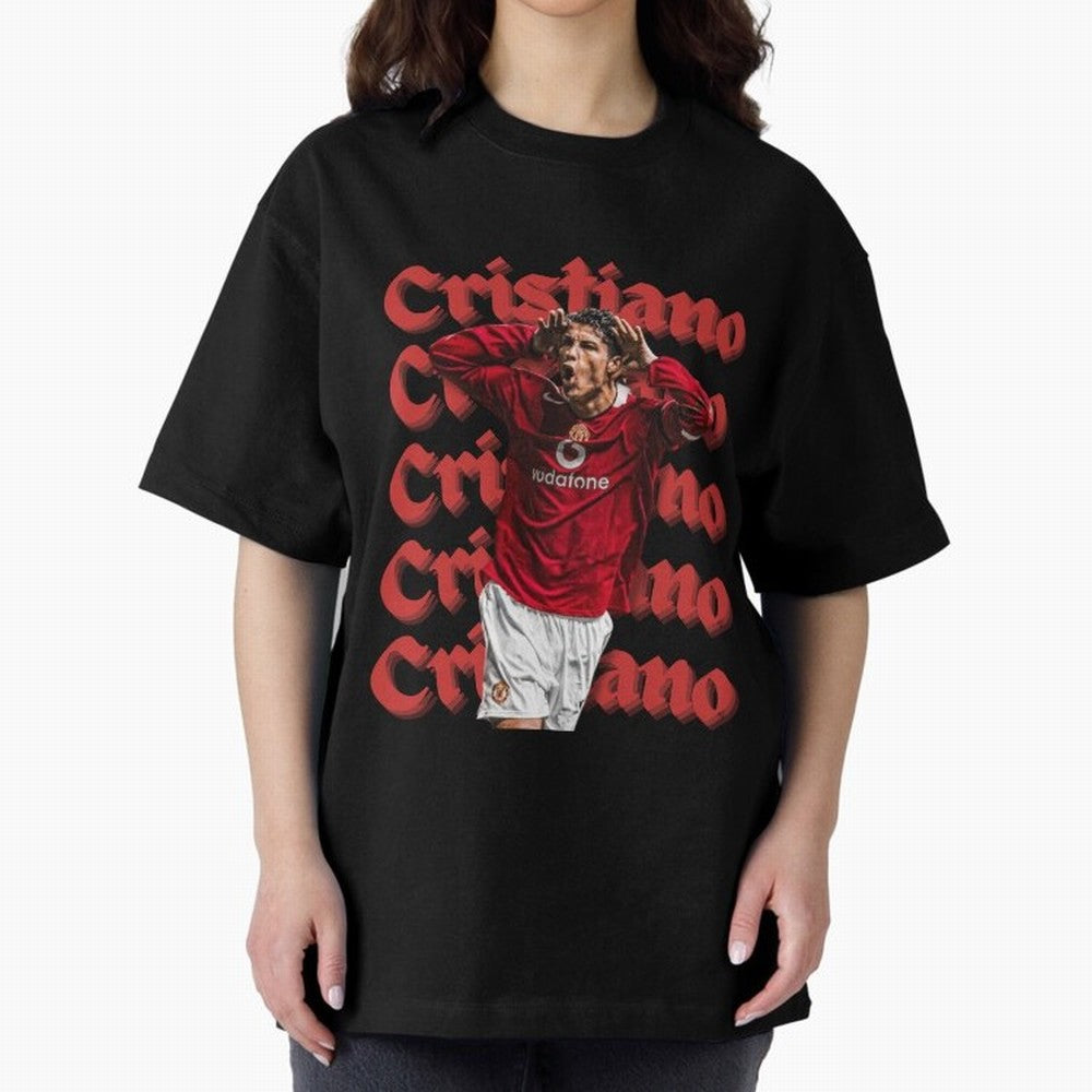 CR7 Oversized T-Shirt Support Iconic Players in FIFA World Cup 2026 Spirit, Highlighting Netherlands, Neymar, Tournament Hype, Historic Matchups, Family Viewing Parties and Global Sports Pride; Built for Supporters Chasing Trophy Dreams, Final