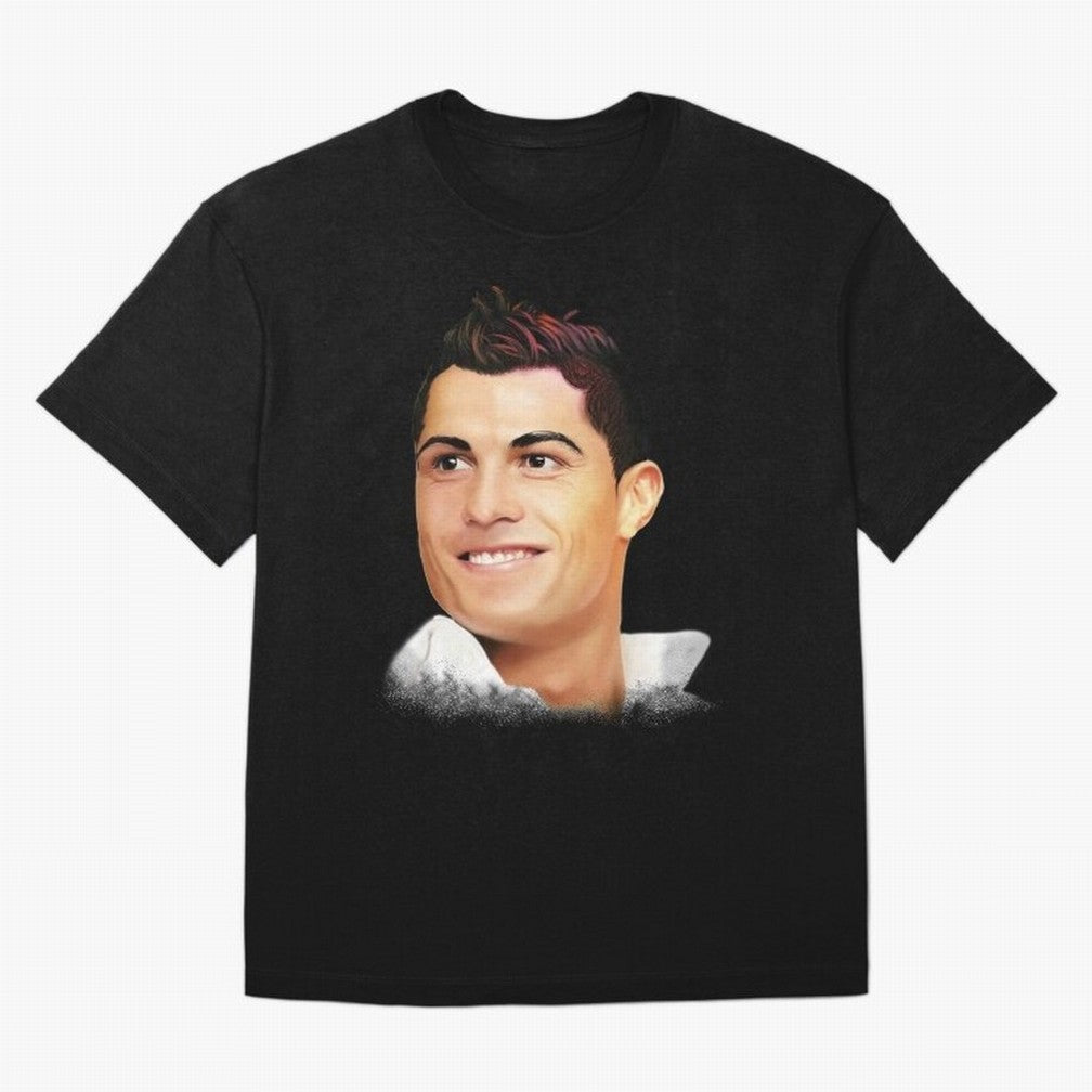 Cristiano Ronaldo CR7 | Digital Painting Oversized T-Shirt Join Supporters Worldwide for FIFA World Cup 2026 Group Stage Spirit, Capturing Portugal, Spain and Germany, Messi and Cristiano Ronaldo, Stadium Chants, National Pride, Trophy Dreams and