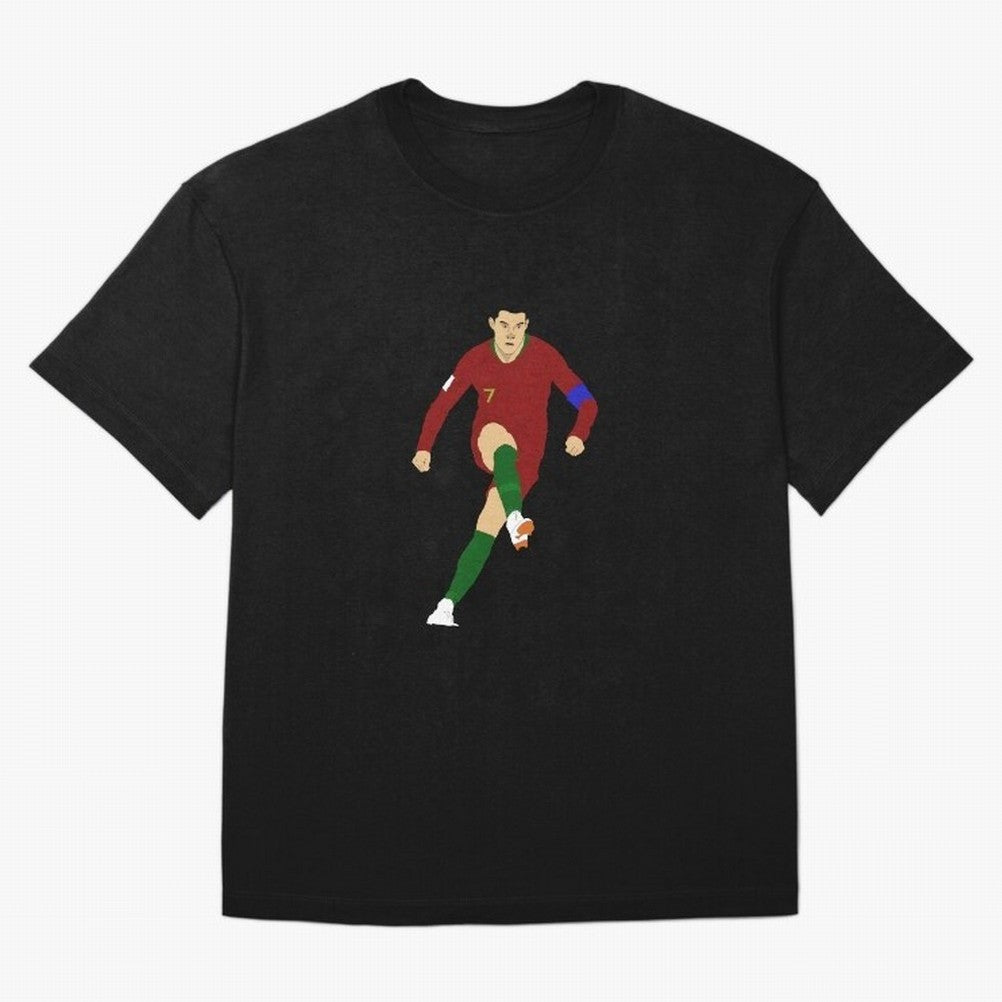 Cristian Ronaldo Design - Portugal - Real Madrid - Illustration - Cartoon - T-Shirt - Shirt - Sticker - Phone Case - CR7 Oversized T-Shirt Make Your Look Match Match Day Hype around FIFA World Cup 2026 USA Canada Mexico, CR7 and Messi, England and