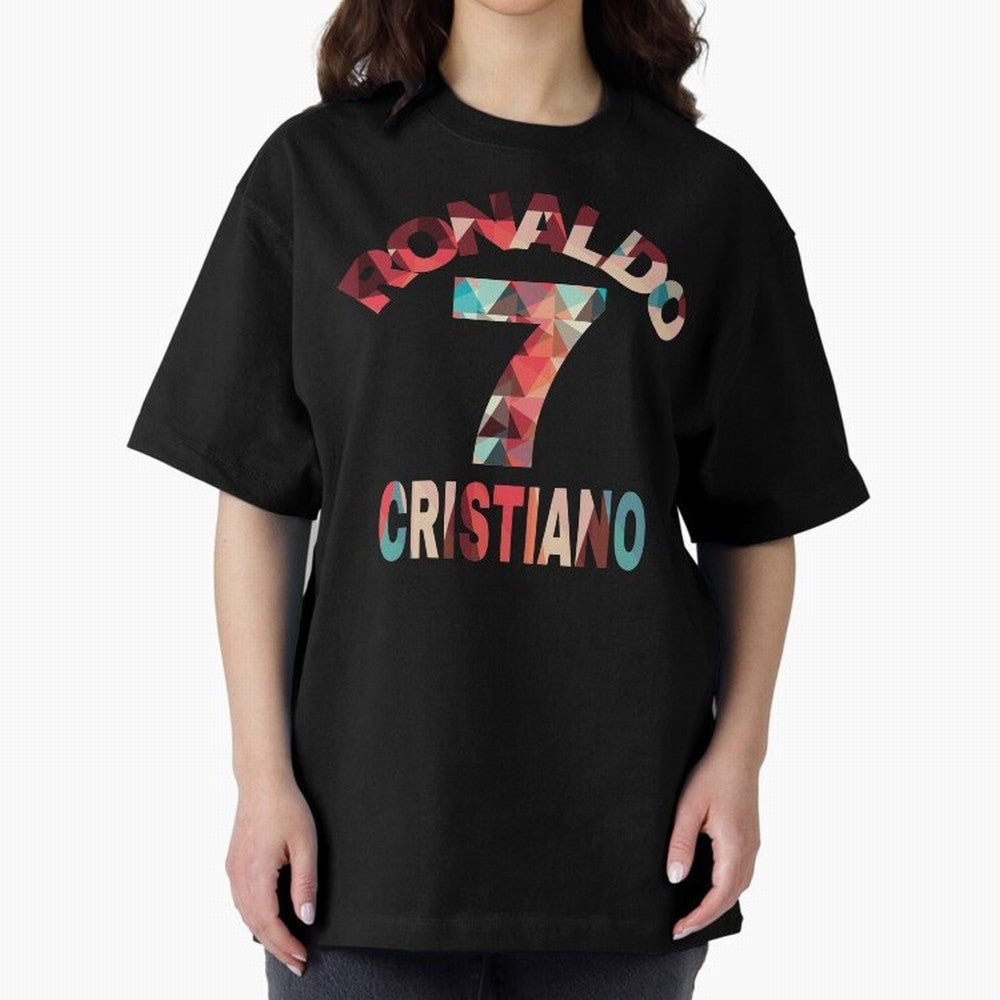Cristiano Ronaldo Manchester United Oversized T-Shirt Back Your Heroes with Global Football Passion for FIFA World Cup 2026 Group Stage, Celebrating Messi and Cristiano Ronaldo, England and Germany, Stadium Chants, National Pride, Trophy Dreams and