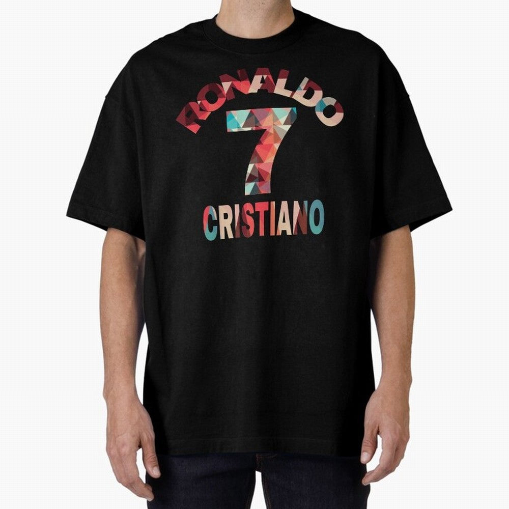 Cristiano Ronaldo Manchester United Oversized T-Shirt Back Your Heroes with Global Football Passion for FIFA World Cup 2026 Group Stage, Celebrating Messi and Cristiano Ronaldo, England and Germany, Stadium Chants, National Pride, Trophy Dreams and
