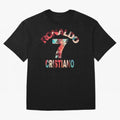 Cristiano Ronaldo Manchester United Oversized T-Shirt Back Your Heroes with Global Football Passion for FIFA World Cup 2026 Group Stage, Celebrating Messi and Cristiano Ronaldo, England and Germany, Stadium Chants, National Pride, Trophy Dreams and